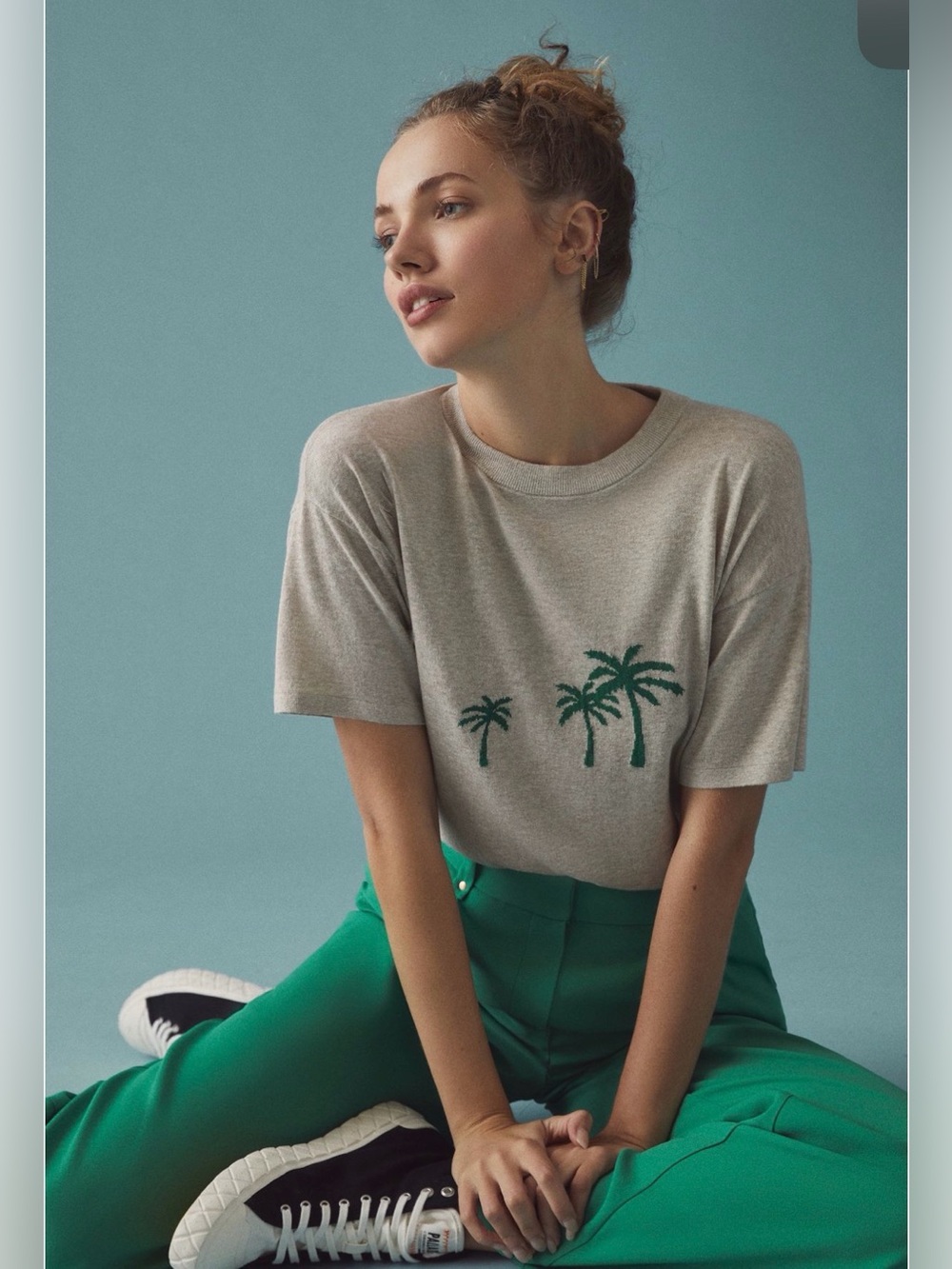 Anthropologie KULE The Keanu Sweater Tee Sz M gently used